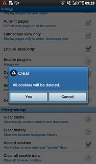 Press Yes to confirm.