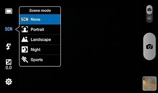 Press None or the required setting.