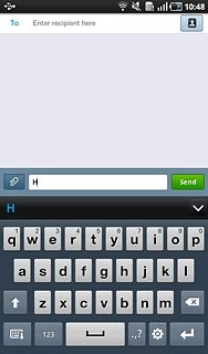 Press once on each letter to write the required word.A number of words based on the letters you've keyed in are displayed.