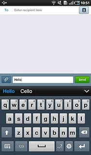 Press arrow down to see more words.