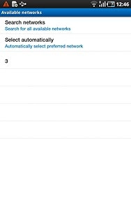 Your device will search for networks within range.A list of available networks will show on your display.Press the required network.Your display will tell you if you've access to the network you've chosen.