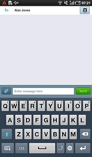 Press Enter message here.Write the text for your text message.