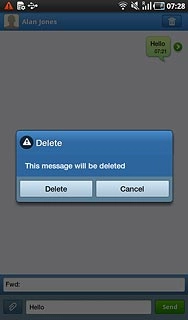 Press Delete to confirm.