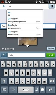 Press the required contact.