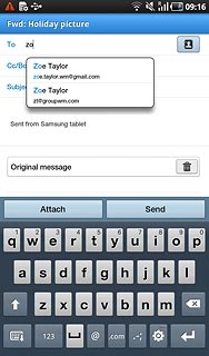 Press the required contact.