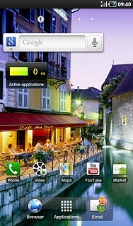 When the battery charging icon is displayed, charging is in progress.