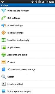 Press Accounts and sync.