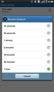 Press the required period.