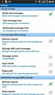 When the box next to the menu item is ticked (V), the function is turned on.