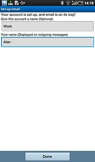 Press Done.Wait while your device retrieves new email messages.