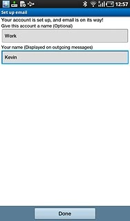 Press Done.Wait while your device retrieves new email messages.