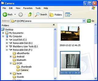Highlight the required file and move or copy it to your device.