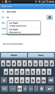 Press the required contact.