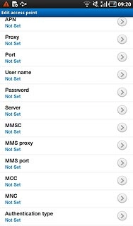 Press Authentication type.