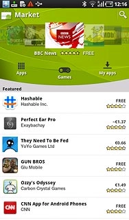 Press the search icon.