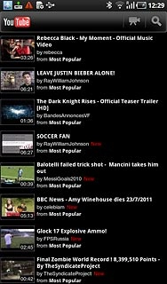 Press the search icon.