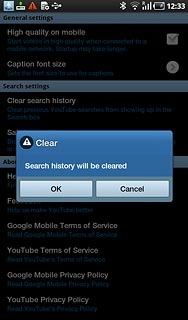Press OK to confirm.