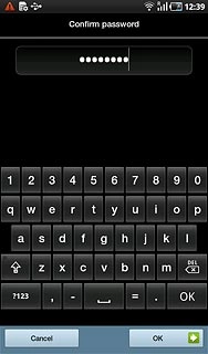 Key in the lock code again and press OK.
