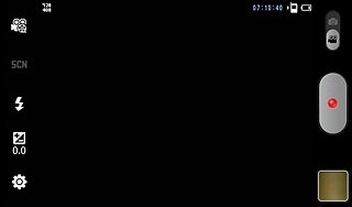 If the video recorder is turned on:Drag the indicator to the camera icon.