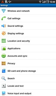Press Wireless and network.