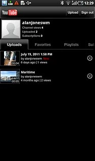 Press the required video clip.