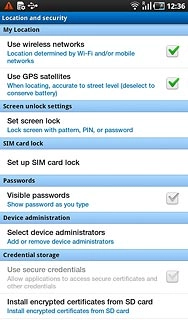 Press Set screen lock.