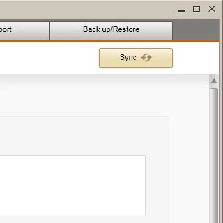 Press Sync to back up the memory.
