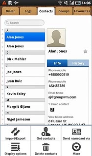 Press Import/Export.