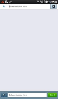 Press Enter recipient here.Key in the first letters of the required contact.Matching contacts are displayed.