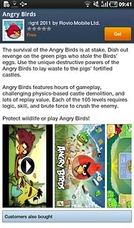 Press Get.Follow the instructions on the display to download and install the application.