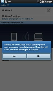 Press Yes to confirm.