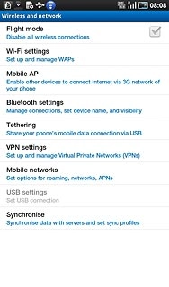 Press Mobile networks.