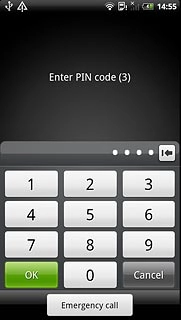 Key in your PIN and press OK.