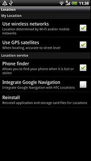 Press Use wireless networks to turn the function on or off.