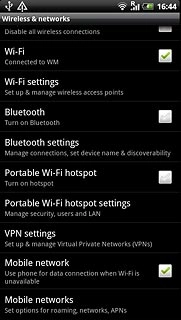 Press Mobile networks.