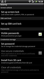 Press Set up SIM card lock.