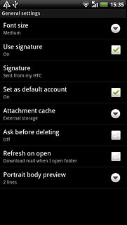 When the box next to the menu item is ticked (V), the function is turned on.