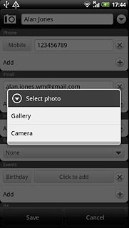 To take a new picture:Press Camera.