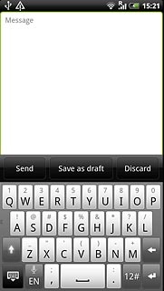 Press once on each letter to write the required word.A number of words based on the letters you've keyed in are displayed.