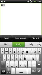 Press arrow down to see more words.