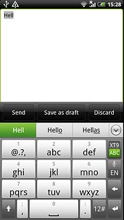 Press arrow down to see more words.