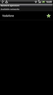 Press the required network.Your display will tell you if you've access to the network you've chosen.