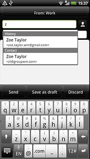 Press the required contact.To add more recipients.
