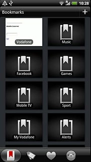 Press the required bookmark.