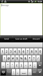 Press the required number or the required symbol.