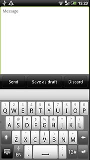 To key in a number or symbol:Press and hold the key with the required number or the key with the required symbol until the number or symbol is displayed.