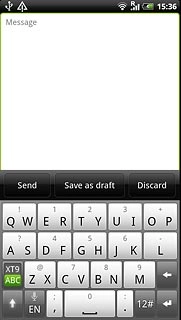 Press once on each letter to write the required word.A number of words based on the letters you've keyed in are displayed.