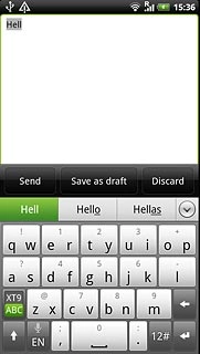 Press arrow down to see more words.