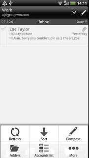 If required, press More.