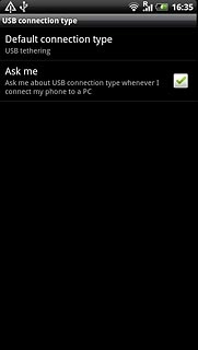 Press Default connection type.